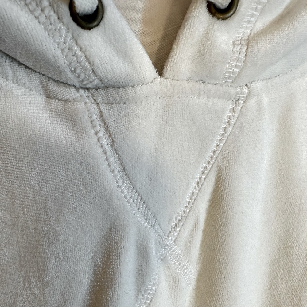 Vintage Cotton Size L Long Sleeve Hooded Pullover Kangaroo Pockets Sweatshirt - Picture 7 of 15